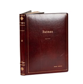 Bob Kane Signed-Original Batman Script (Fifth Draft, October 5, 1988)