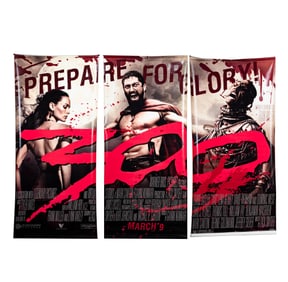 Large "300" Triptych Vinyl Poster