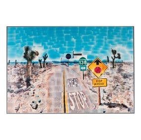 Large David Hockney Pearblossom Highway Poster