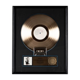 Prince "Parade" RIAA Gold Sales Award Presentation Plaque