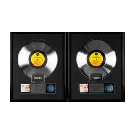 Two Madonna "Who's That Girl" RIAA Platinum Album Sales Awards