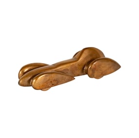 French Bronze Batmobile Sculpture