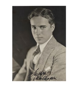 Charles (Charlie) Spencer Chaplin Signed Photo