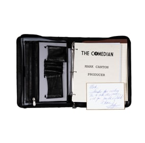 Studio Script: The Comedian (2016) Leather Binder