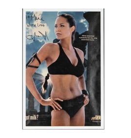 Angelina Jolie "Got Milk?" Tomb Raider Ad
