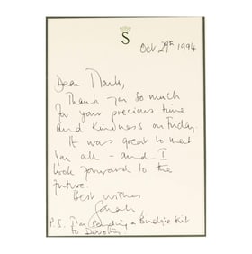Sara Ferguson, Duchess of York, Letter to Mark Canton