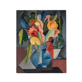 American Modern School, Cubist Still Life