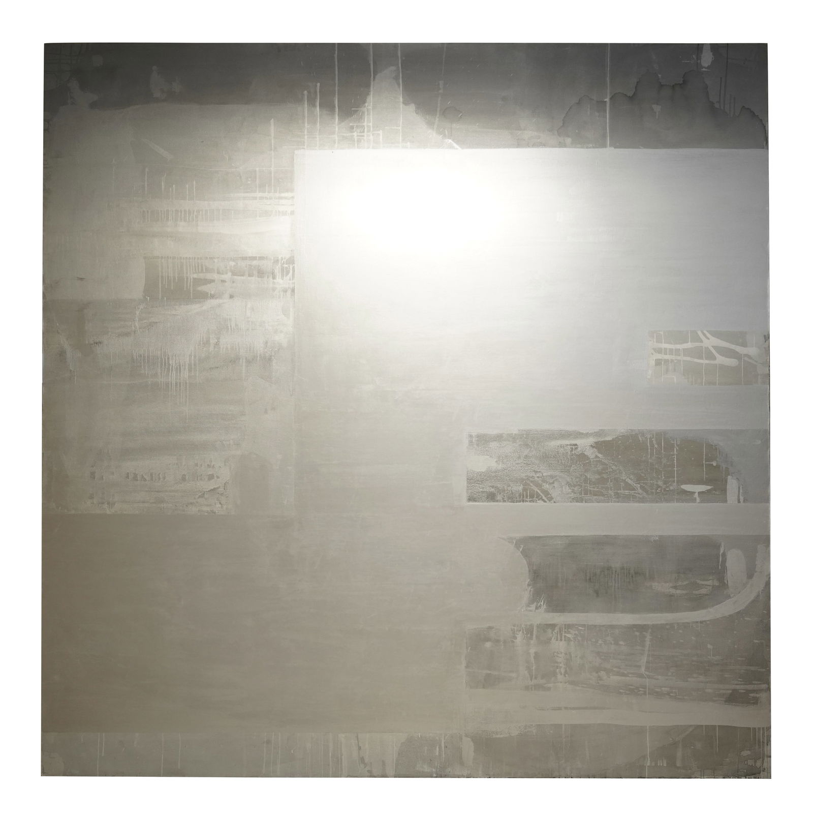 John Millei, B. 1958, Quicksilver Painting No. 4: oil on canvas 1991 132 1/2 x 132 1/2 x 3 1/2 in. (336.6 x 336.6 x 8.9 cm.) Provenance: From a private collection, Los Angeles, CA