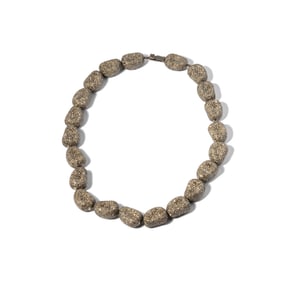 Sterling Silver and Pave Diamond Necklace