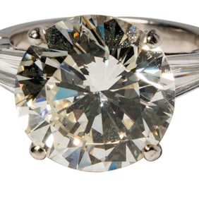 Platinum and Diamond Ring