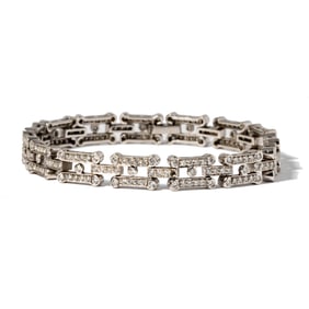 18 Karat White Gold Diamond Bracelet