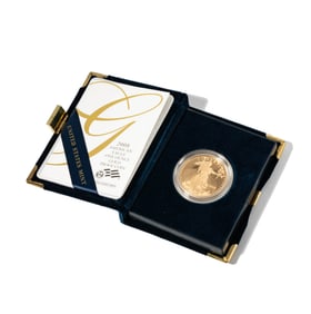 One 2008, 1oz. Gold Liberty Bullion Gold Coin