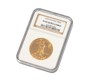One 1993 $50 Gold Liberty Coin