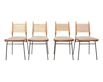 Paul McCobb, Four Shovel Side Chairs