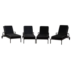 A Set of Four McKinnon and Harris Beaufort Sun Chaise Lounges