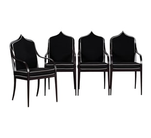 A Set of Four McKinnon and Harris Buie Armchairs
