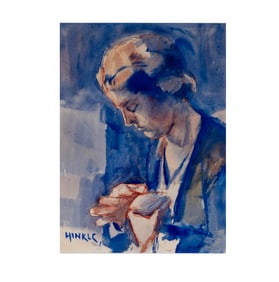 Clarence Keiser Hinkle, 1880-1960, Portrait of a Woman