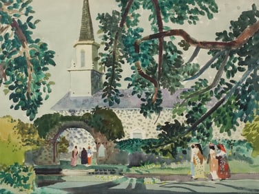 Millard Owen Sheets, 1907-1989, Church At Kailua