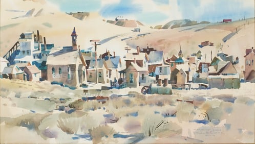 Rex Brandt, 1914-2000, Winter Sun, Bodie