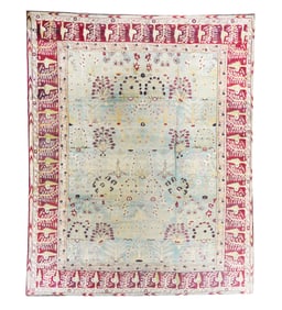 An Antique Agra Rug