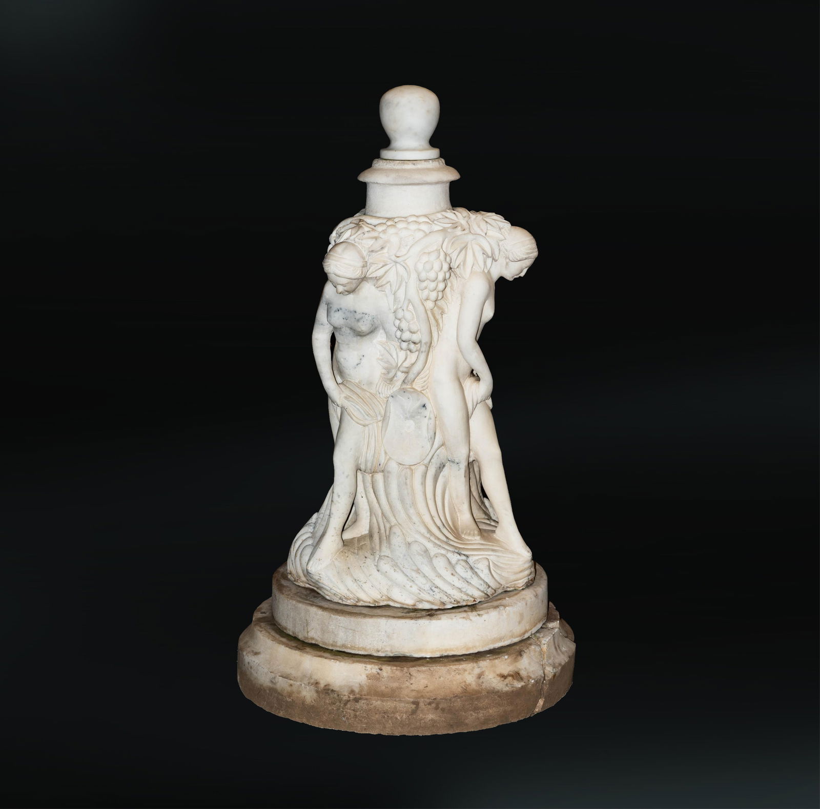 An Antique Italian Carved Marble Sculpture of The Three Graces (1 of 20)