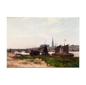 Leon Bopp Du Pont, 1840-1924, View of Bordeaux