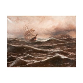 Thomas Rose Miles, 1844-1916, Ship at Sea