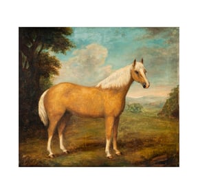 British or American School, Portrait of a Horse