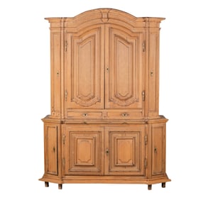 A French Oak Buffet a Deux Corps