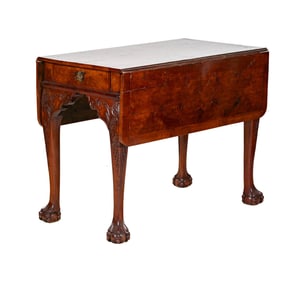 A Queen Anne Walnut Drop-Leaf Table