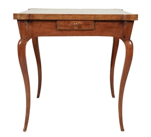An Antique Louis XV Provincial-Style Fruitwood Games Table