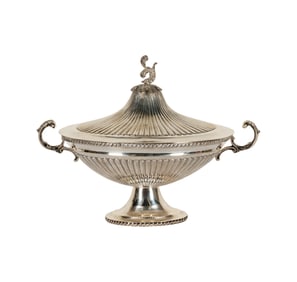 A Sterling Oval Tureen