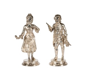 A Pair of Portuguese Sterling Figures