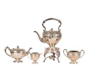 A Victorian Sterling Tea Service