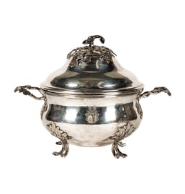 A Continental Silver Covered Tureen