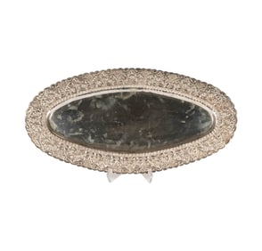 A Silver Repousse Tray