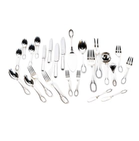 A Buccellati Empire Sterling Flatware Service