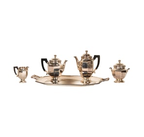 A Christofle Silverplate Tea and Coffee Service