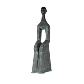 A Bronze Abstract Figure