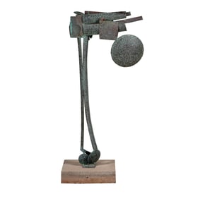 A Bronze Abstract Sculpture