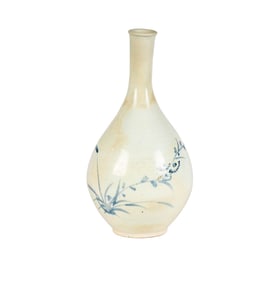 A Korean Blue and White Autumn Grass Vase
