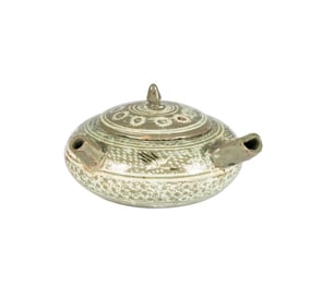 A Rare Korean Celadon-Glazed Teapot