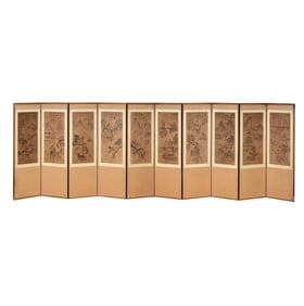 A Korean Ten-Panel Screen