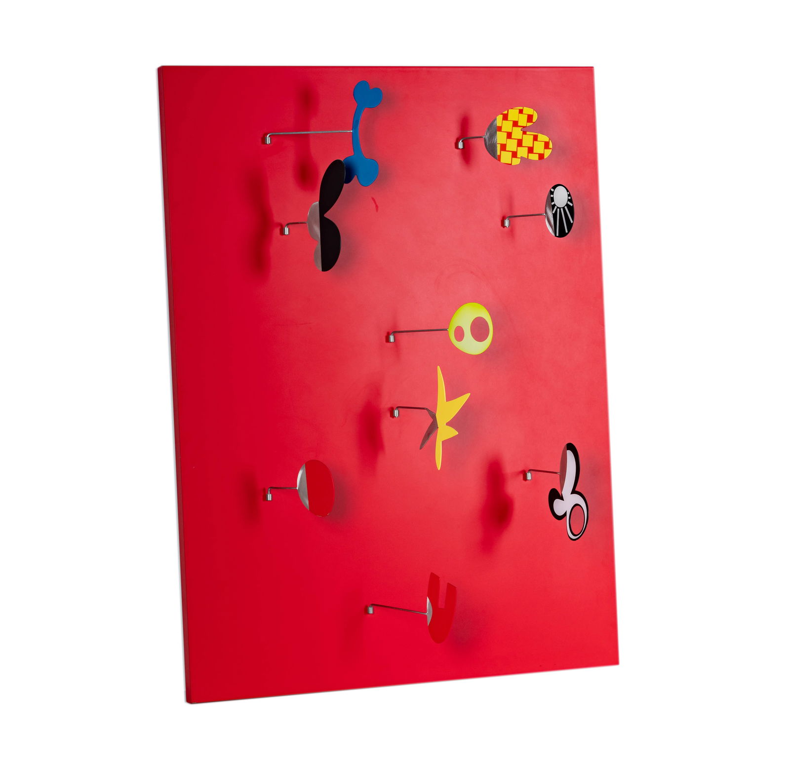 Brad Howe, B. 1959, Workable Red: red powder-coated metal with enamel, 2003; signed and dated verso 40 x 30 in. (101.6 x 76.2 cm.) Provenance: The Beverly Hills estate of a distinguished collector, acquired directly from the artist.