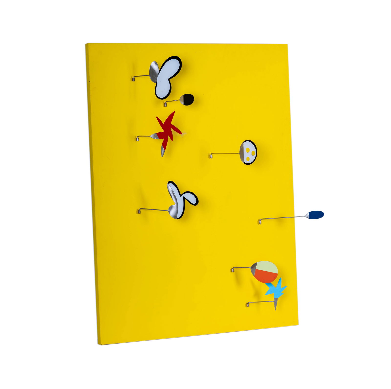 Brad Howe, B. 1959, Workable: yellow powder-coated metal panel with enamel, 2003; signed and dated verso 40 x 30 in. (101.6 x 76.2 cm.) Provenance: The Beverly Hills estate of a distinguished collector, acquired directly from the