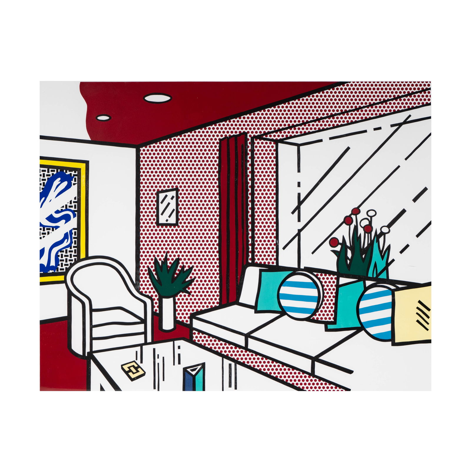 Roy Lichtenstein, 1923-1997, The Living Room (from the Interior Series) (1 of 13)