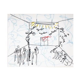 Jonathan Borofsky, American 1942, I Dreamed I was Having my Photograph Taken, 1983