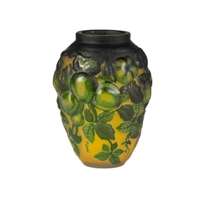 An Emile Galle Cameo Glass Vase