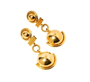 14 Karat Yellow Gold Drop Style Earrings