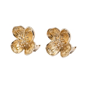 Tiffany & Co. Sterling Flower Earrings